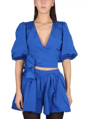 [Red Valentino] Red Valentino-Taffeta Top-Donna 42
