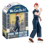 Archie McPhee Rosie The Riveter 13cm Vinyl Action Figure Kids/Children Toy 3+