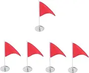 MUELODSIC Golf Flagpole Golf Putting Mini Flag Golf Tray for Mat Mini Golf Flag Golf Course Flags Golf Hole Cups and Flags Golf Balls for Men Practice Golfing Flags Stainless Steel
