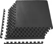Balancefrom Puzzle Exercise Mat I EVA Foam Interlocking Tiles 1/2" Thick, 24SFT