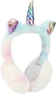 [AKOOSY] 1Pc Plush Unicorn Ear Warmers Cartoon Series Winter Earmuffs for Cozy Ear Covers for Cold Weather for Christmas Birthdays Comfortable Fit Stylish Design