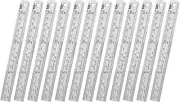12Pack 6" Stainless Steel Machinist Ruler for School Office Architect Engineer