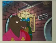 TEENAGE MUTANT NINJA TURTLES Rare LEONARDO Orig Production Animation Cels