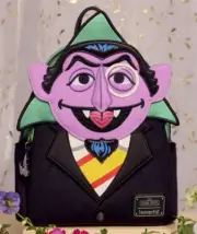 NEW Loungefly Sesame Street COUNT VON COUNT Cosplay Mini Backpack EXCLUSIVE