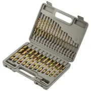 Titanium Impact Drill Bit Set - 30 Pcs Hex Shank HSS, Quick Change Design, 1/...