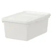 SOCKERBIT Box with Lid Storage Box Tools Shoes Gadgets Toys White/Polypropylene