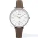 FOSSIL ES3708手錶 日期 銀框 咖啡色皮帶 女錶【錶飾精品】