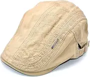 [NALITARE] Men Cotton Adjustable Newsboy Beret Ivy Cap Cabbie Flat Cap