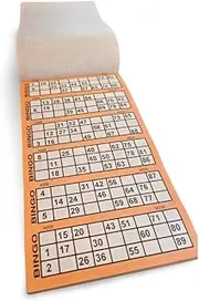 BINGO PAD 100 TICKET SHEETS - 600 Games Jumbo Bingo Game Books | Big Number Perforated & Numbered Bingo Raffle Arcade | Adult Activity Books For Bingo Dabbers | Stationary School Art Supplies
