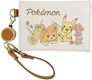 [マリモクラフト] Marimo Craft PKM-834 Pokemon Flower Cafe Series 2-fold Lille Tsukipas Case, Yellow, Flower, Approx. W 3.9 x H 2.8 inches (100 x 72 mm)