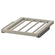 KOMPLEMENT pull-out trouser hanger, grey-beige, 50x58 cm