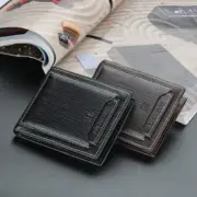 PU Leather Slim Wallets for Men Front Pocket Bifold Cash Card Holder Short Purse