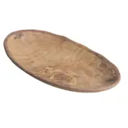 G.E.T. 15004081036 Transform Wood Grain Melamine 9.1" x 5.5" Oval Plate - 1 Doz