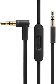 Replacement Audio Cable Cord Wire with In-line Microphone and Control For Beats by Dr Dre Headphones Solo/Studio/Pro/Detox/Wireless/Mixr/Executive/Pill (Black)