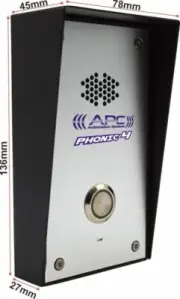 4G Audio Intercom Door Bell and Switch with remotely Gate Opening Capability
