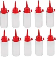 Homoyoyo 10pcs Precision Squeeze Bottle Ldpe Glue Applicator Bottles with Fine Tip Nozzle for DIY Crafts Detailing Work and Condiment Dispensing