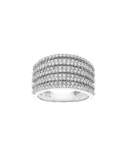 Silver 1.00 ct. tw. Lab-Grown Diamond Ring