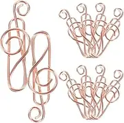 50pcs Music Note Clip Metal Paper Clips Cartoon Paper Clamp for Office School Classroom