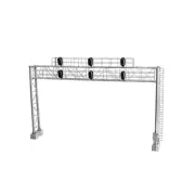 Atlas Model Railroad 70000100 HO Scale Signal Modern Bridge 3 Track and 6 Head