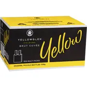 Yellowglen Colours Brut Cuvee Yellow Bottles 200ml x24 Case