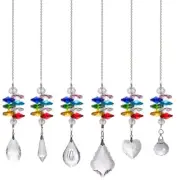 Crystal Octagon Beads Suncatcher Hanging Chain Pendant Rainbow Maker Gifts