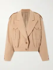 [BLAZÉ Milano] BLAZÉ Milano - Mystere Serama Oversized Wool-blend Jacket - Beige - 4 4 Neutrals