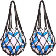 Basketball Net Bag Soccer Football Mesh Storage Sports Ball Holder Nylon Carry B