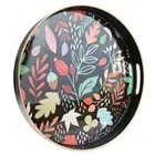 Serving Tray with Handles, Coffee Table Tray for Ottoman, Round Lee33bh