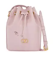 Valentino VLogo Signature Drawstring Bucket Bag One size Pink