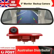5" Car Rear Mirror Monitor + 3rd Brake Light Reversing Camera For Renault Trafic