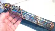 Randel Art Glass Rod Kaleidoscope BARBED WIRE 360° CHAOS Marble RAG Hand Made