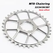MTB Bicycle Chainring 3mm Offset 32T/34/36T/38T Direct Mount Crank Chainwheel