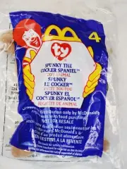 1999 McDonalds Happy Meal TY Spunky The Cocker Spaniel #4 Teenie Beanie Baby