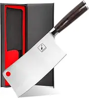 Imarku Cleaver Knife 7 Inch Meat Cleaver - SUS440A Japan High Carbon Stainless Steel Butcher Knife with Ergonomic Handle for Home Kitchen and Restaurant, Ultra Sharp