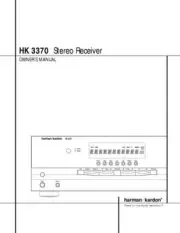 Harman Kardon HK-3370 Receiver Owners Manual