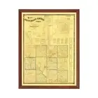 Old Map of Jefferson County, IA 1871 - Vintage Iowa Art
