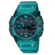 【CASIO 卡西歐】G-SHOCK 全新錶殼智慧藍芽碳纖維核心防護雙顯錶-土耳其藍(GA-B001G-2A )