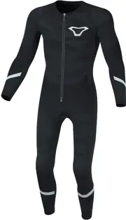 Macna Base Layer Summer One Piece Functional Suit, black-grey, Size 2XL 3XL for Men Black Grey