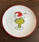 Dr. Seuss The GRINCH Who Stole Christmas Set of 4 Dinner Plates Hand Painted New