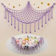 Unicorn Castle Toy Storage Cuddly Toy Stuffed Toy Hammock Nursery Storage Net Hanging Toy Organiser