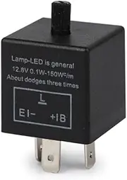[Car Parts] Universal Adjustable Electronic LED Flasher Relay 12V for Car Motorcycle Turn Signal Indicator Light CF14 [Easy to Replace]