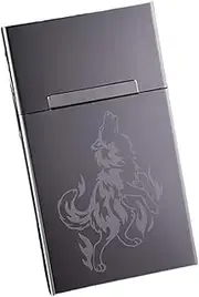 [Lorxilar] Cigarette Case Slim Metal Cigarette Hard Box for Men and Women with Magnetic Switch 20 Capacity,One Size,CC