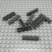 LEGO Plate - Dark Bluish Gray - 1 x 4 - QTY x10