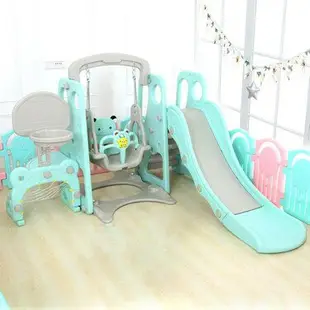 溜滑梯滑滑梯兒童室內家用小型多功能寶寶滑梯三合一組合幼兒園秋千玩具 雙十一購物節
