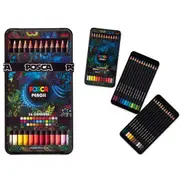 Uni Posca Professional Colouring Pencils Boxed Set 36 Colours