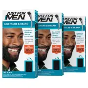Mustache & Beard, Beard Coloring for Gray Hair with Brush, With Keratin Bioti...