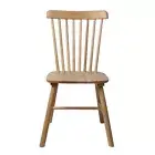 Set of 2 Dining Chairs Side Chair Replica Kitchen Wood Furniture Oak