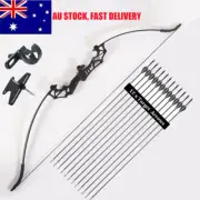 54" Takedown Recurve Bow with Bow Sight, Brush Arrow Rest Set for Hunting Target