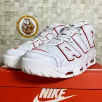 在飛比找蝦皮購物優惠-【大隻佬】Nike Air More Uptempo 白紅 