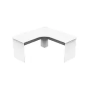 Collins Manager L-Shape Corner Workstation Computer Office Desk 150cm - White